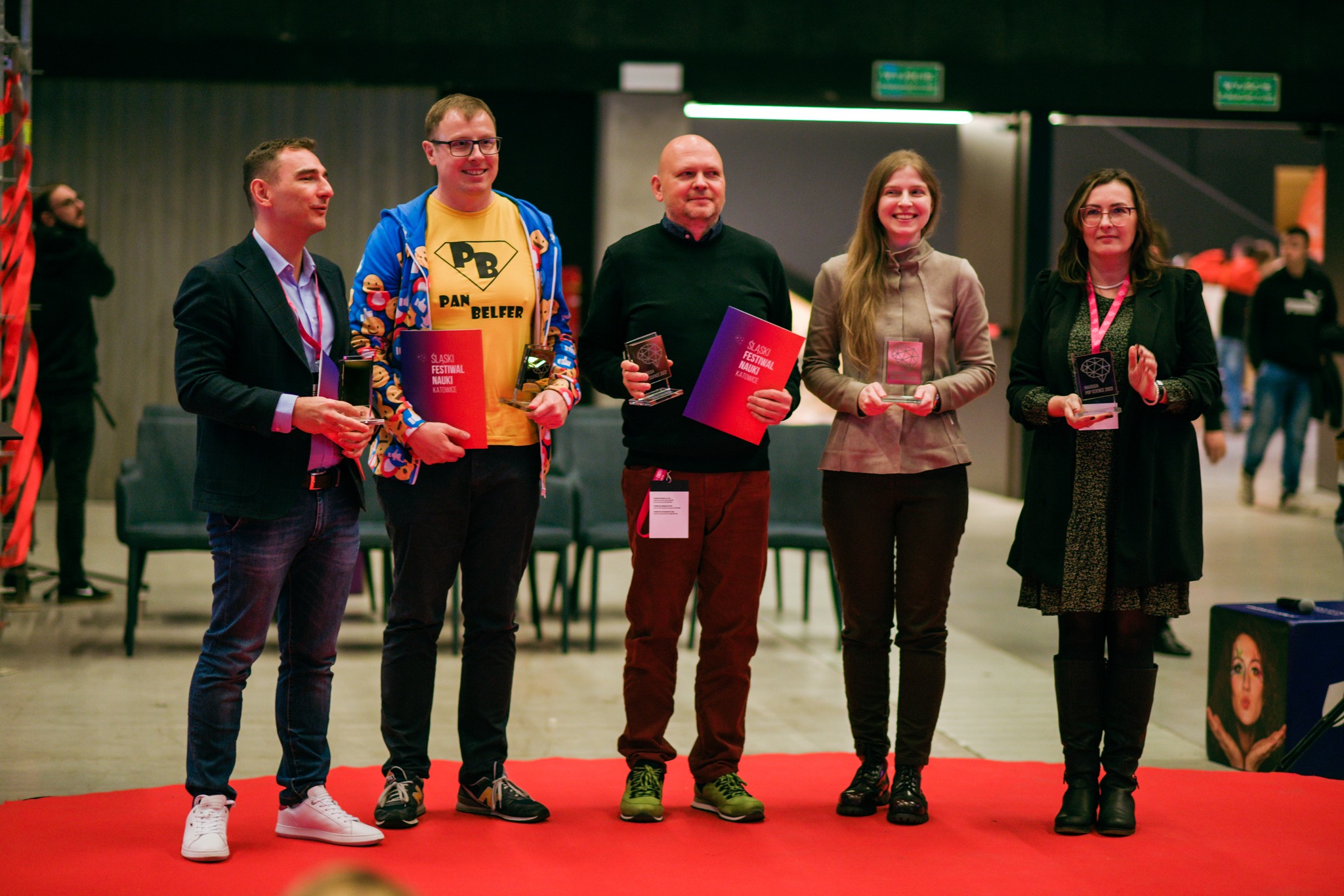 Laureaci nagrody POP Science. materiały ŚFN KATOWICE