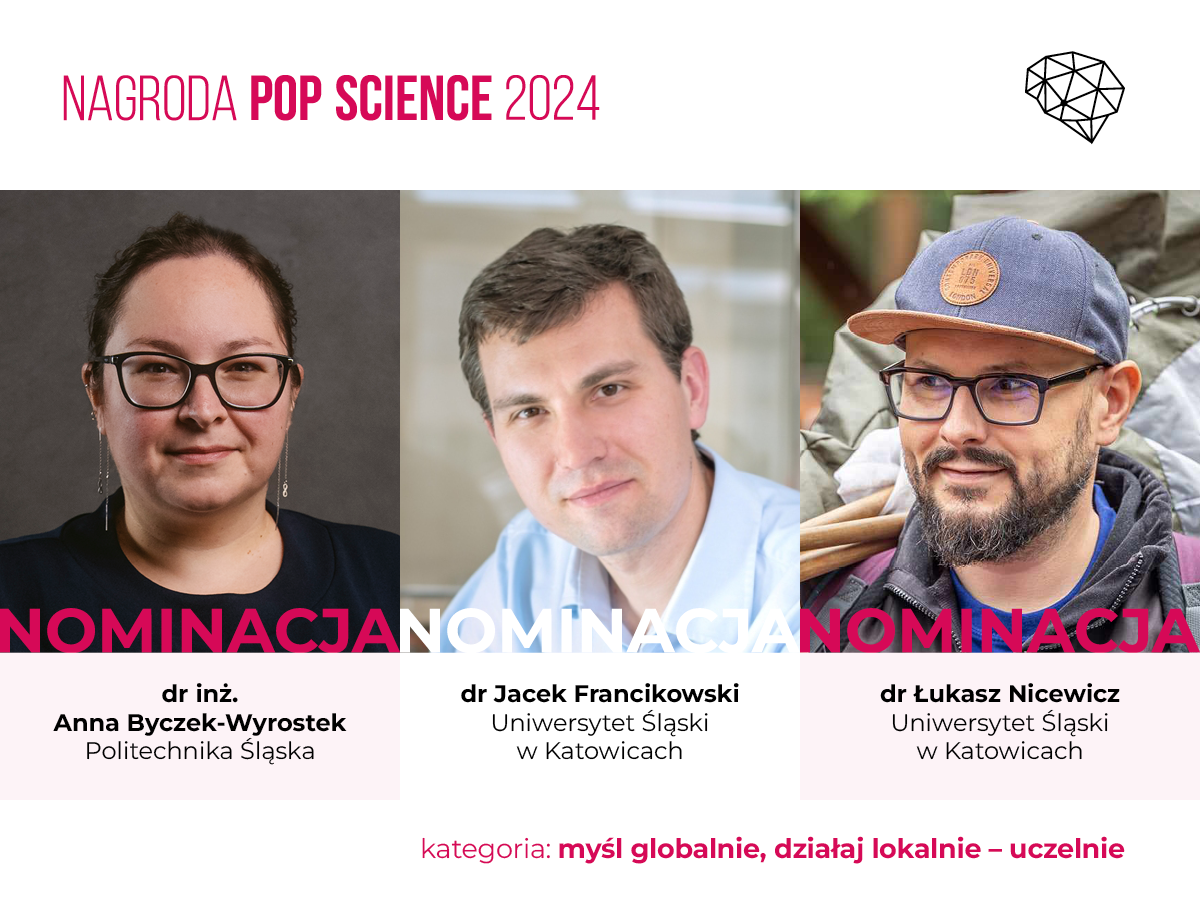 POP Science 2024 nominacje w kategorii myśl globalnie działaj lokalnie - uczelnie