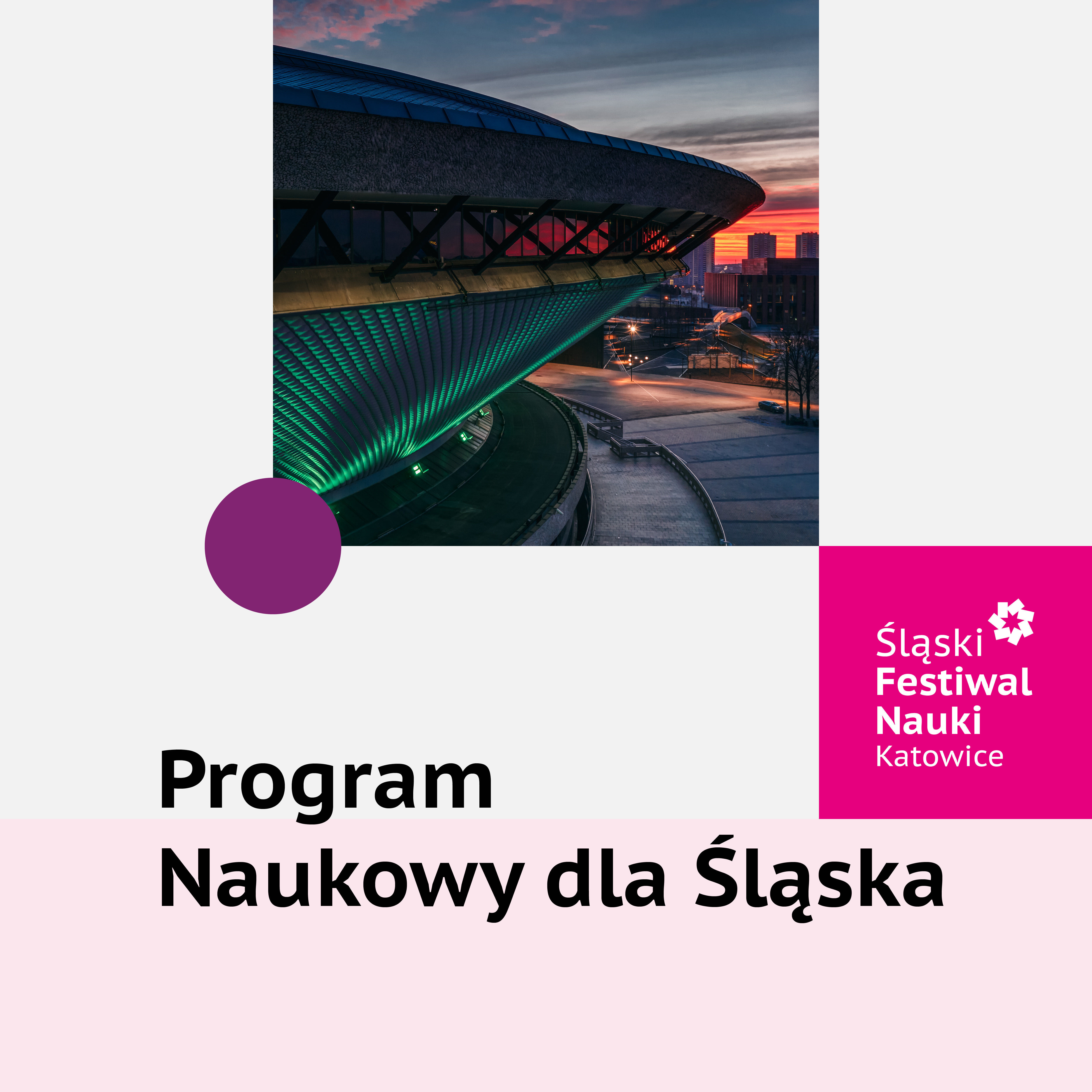 Grafika z napisem Program Naukowy dla Śląska