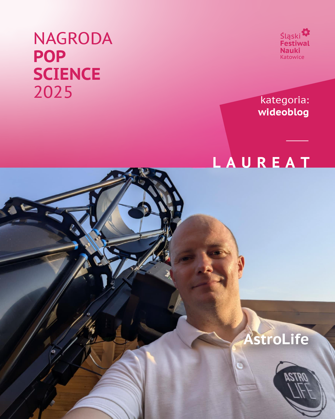 Grafika laureat POP Science 2025 - Astrolife